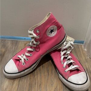 Converse Women's Pink Canvas High-Tops